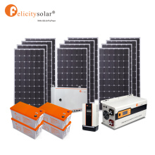 Guangzhou FelicitySoalr 3KW Solarsystem aus dem Grid Solar Power System Solar Panel Set/Wechselrichter+Batterie+Solarzubehör